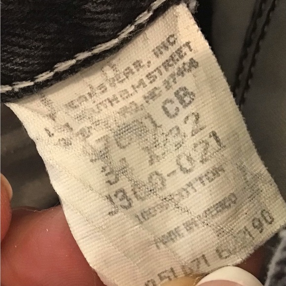 Wrangler Five Star Relaxed Fit Coal Black Jeans Men's 34x32 - Picture 6 of 10